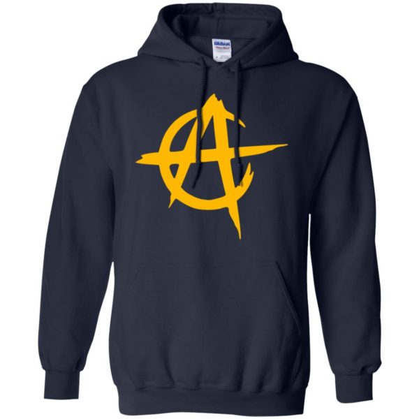 anarcho capitalism hoodie - navy blue