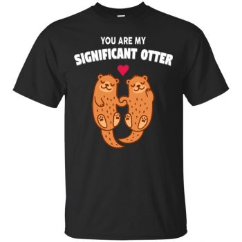 significant otter shirt - black