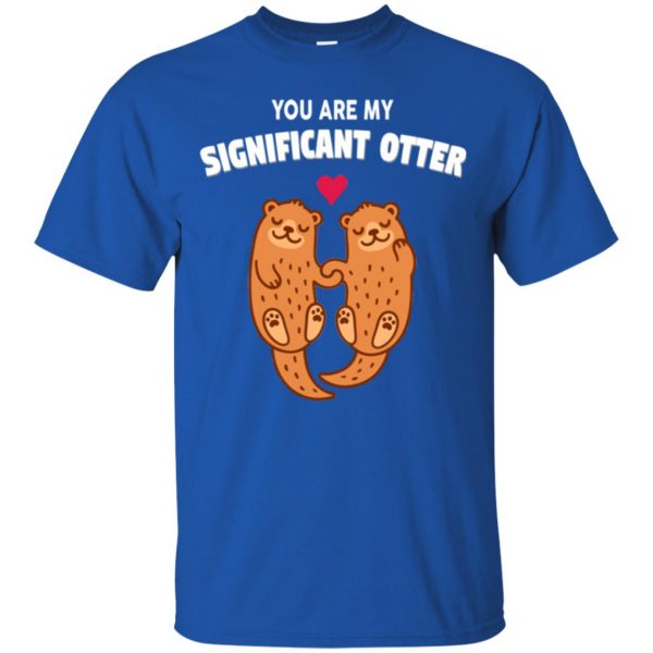 significant otter t shirt - royal blue