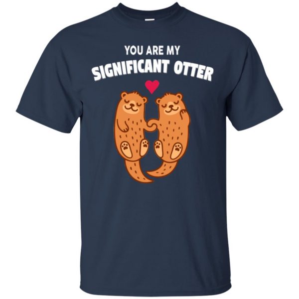significant otter t shirt - navy blue