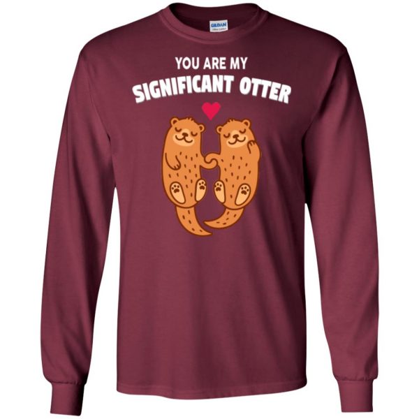significant otter long sleeve - maroon