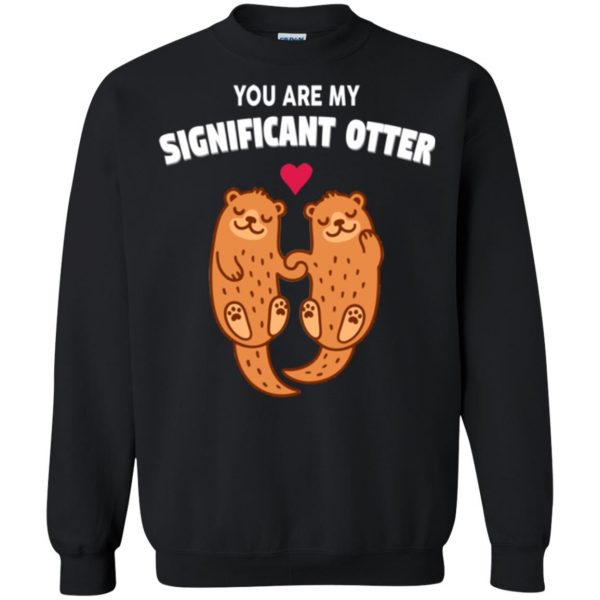 significant otter sweatshirt - black