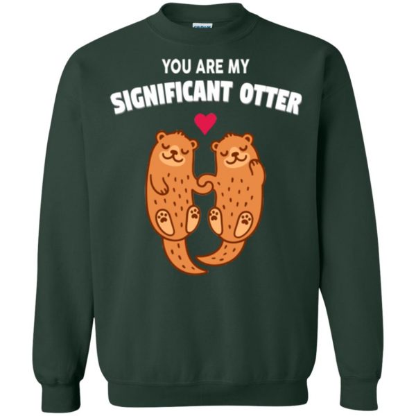 significant otter sweatshirt - forest green