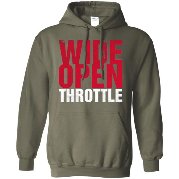 wide open throttle hoodie - military green