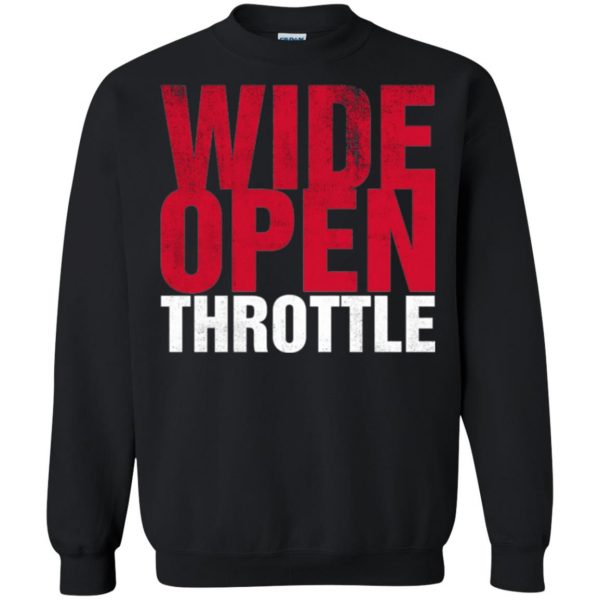 wide open throttle sweatshirt - black