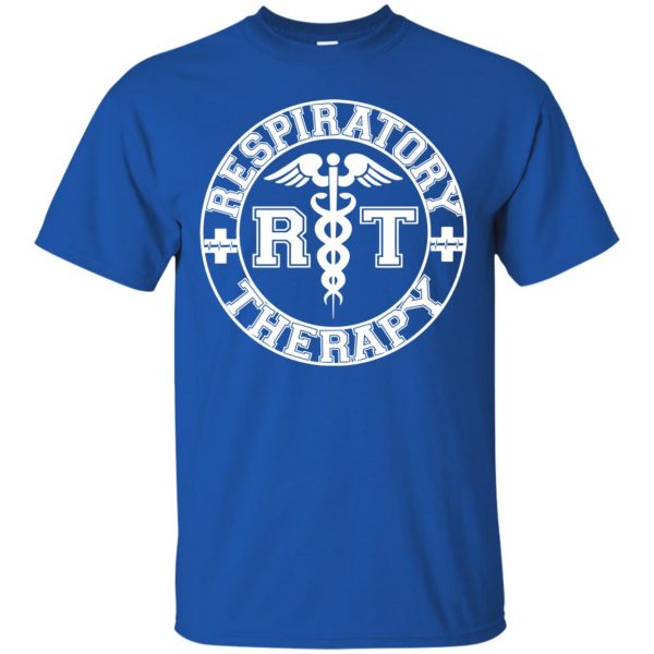 respiratory therapist t shirt - royal blue