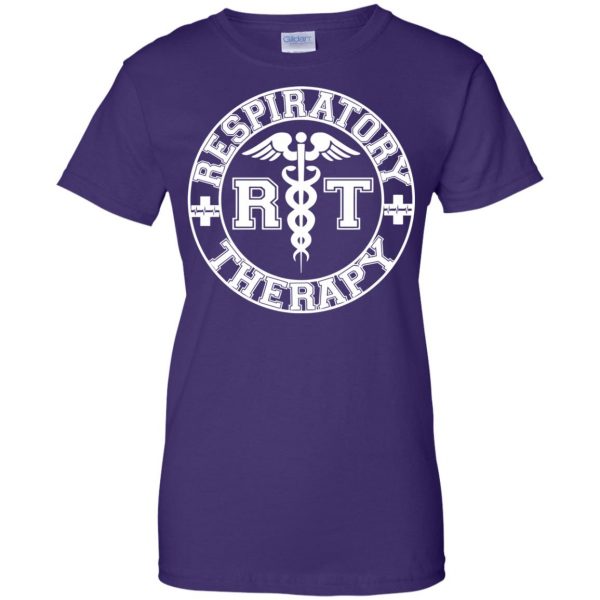 respiratory therapist womens t shirt - lady t shirt - purple