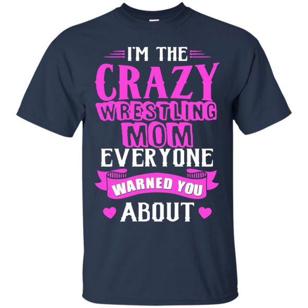 wrestling moms t shirt - navy blue