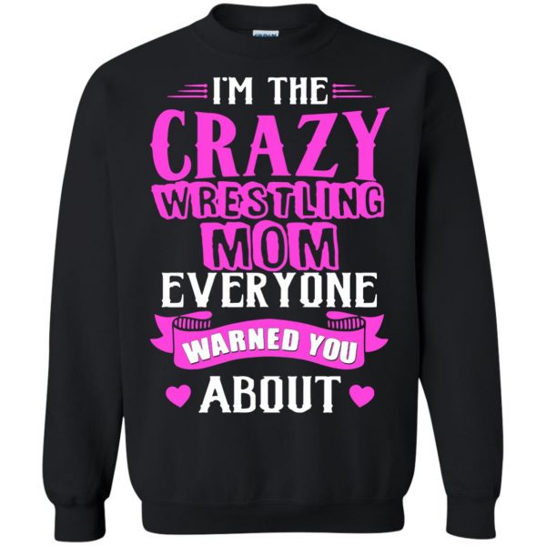 wrestling moms sweatshirt - black