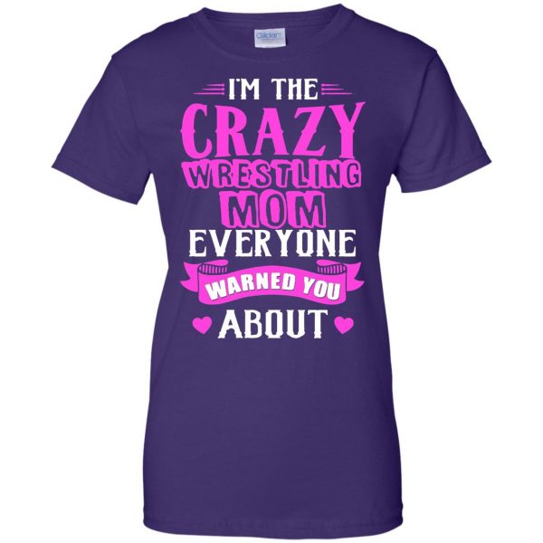 wrestling moms womens t shirt - lady t shirt - purple