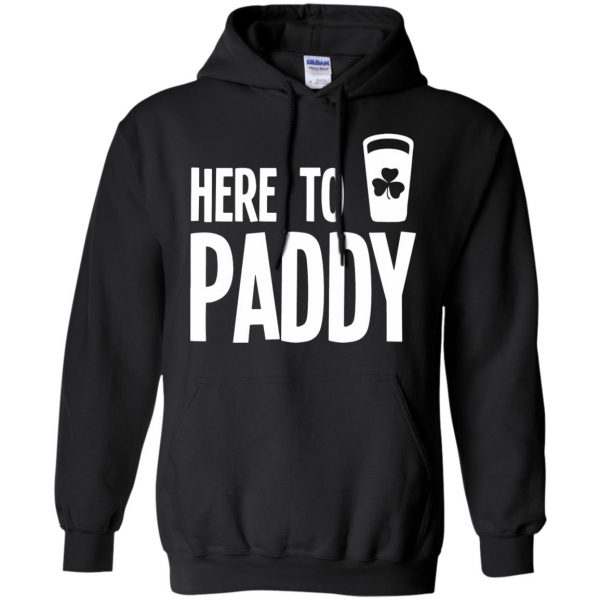 here to paddy hoodie - black