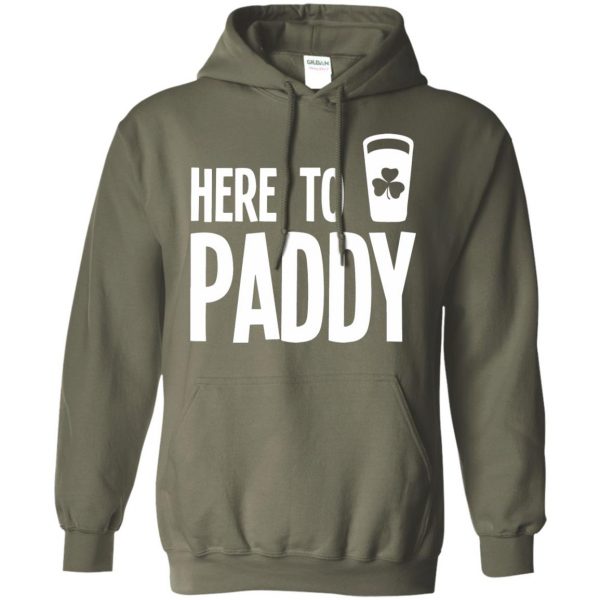 here to paddy hoodie - military green