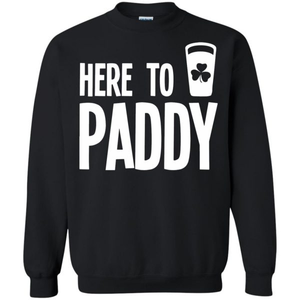 here to paddy sweatshirt - black
