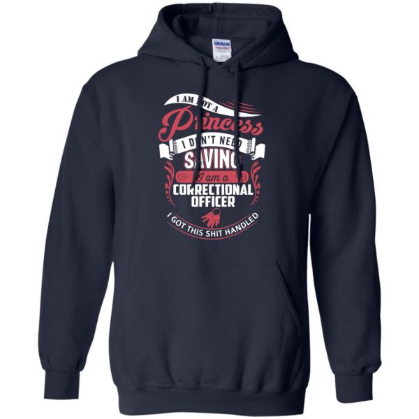 correctional officer wife hoodie - navy blue