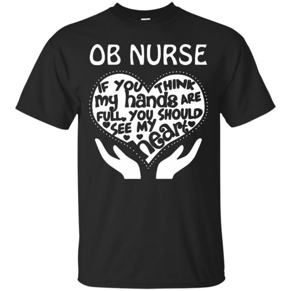 ob nurse shirt - black