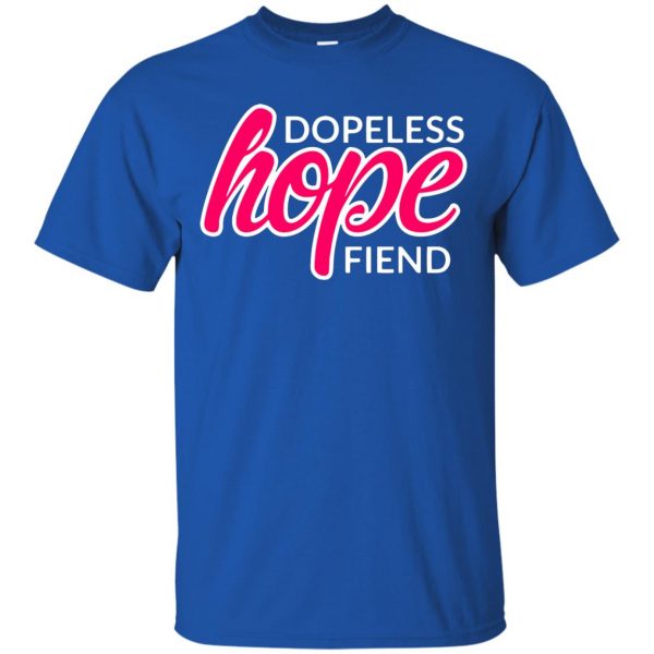 dopeless hope fiend t shirt - royal blue