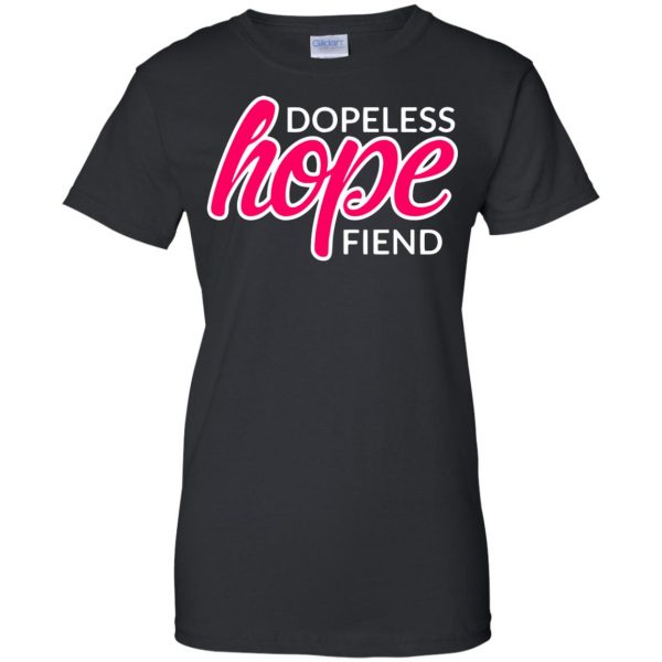 dopeless hope fiend womens t shirt - lady t shirt - black