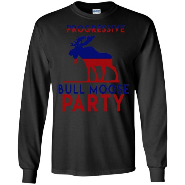 bull moose party long sleeve - black
