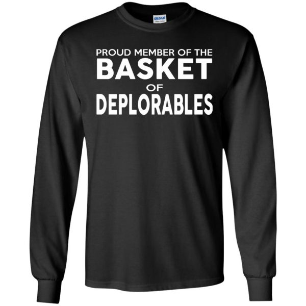 basket of deplorables long sleeve - black