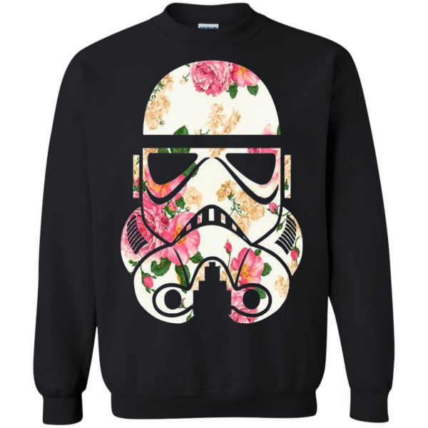 stormtrooper floral sweatshirt - black