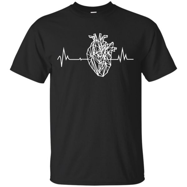 anatomical heart tshirt - black