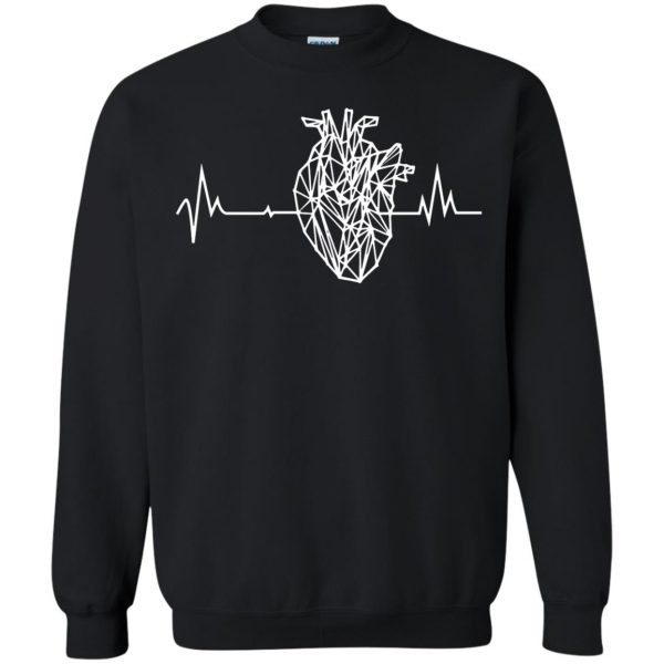 anatomical heart sweatshirt - black