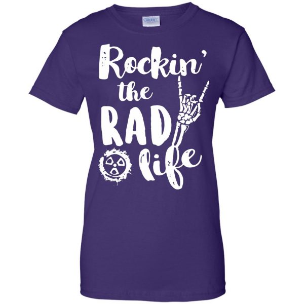 rad techs womens t shirt - lady t shirt - purple
