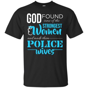 police wife hoodie - black