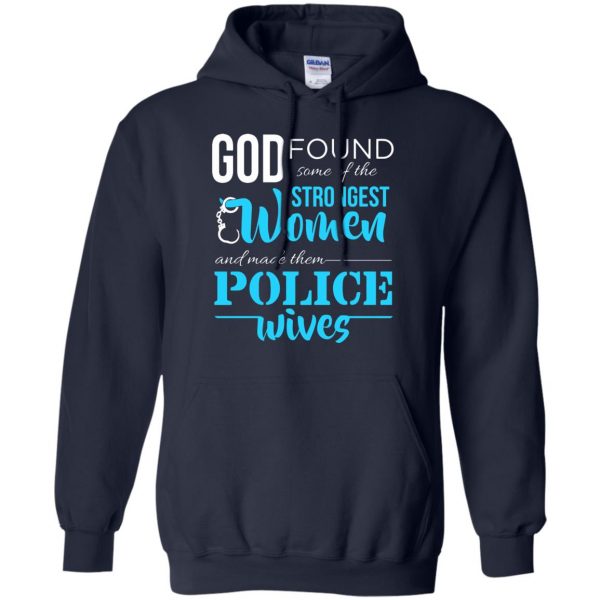 police wife hoodie - navy blue