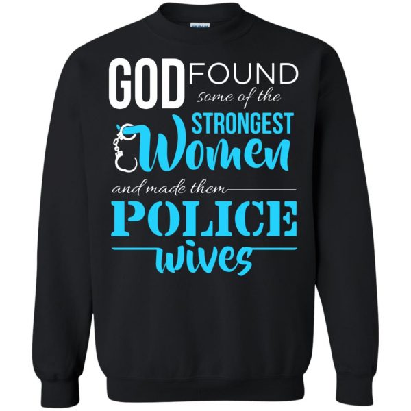 police wife sweatshirt - black