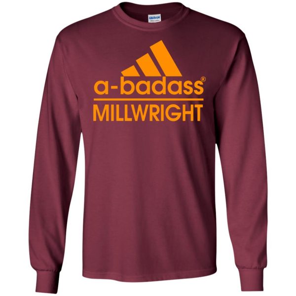 millwright long sleeve - maroon