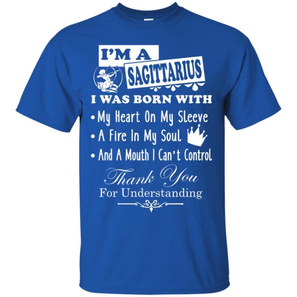 sagittarius t shirt - royal blue