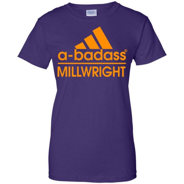 millwright womens t shirt - lady t shirt - purple