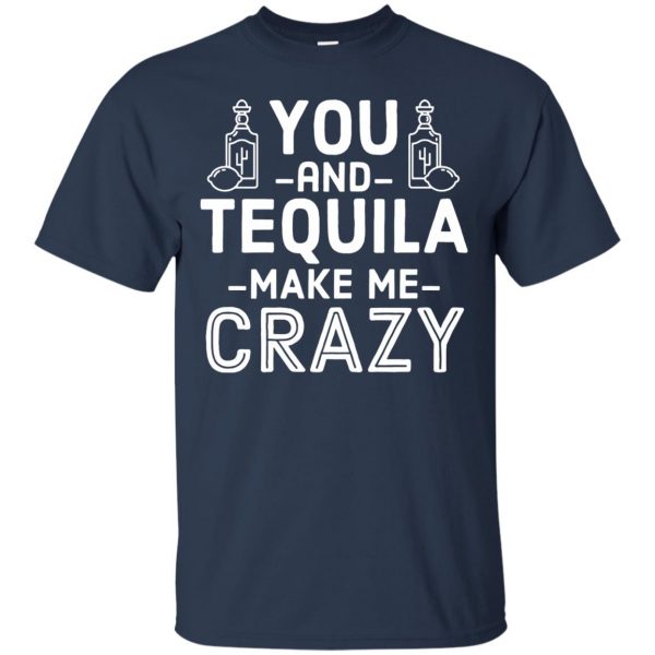 you and tequila t shirt - navy blue