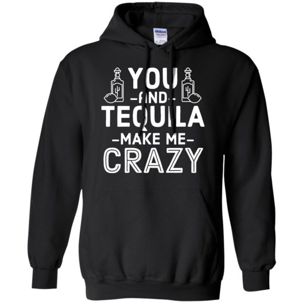 you and tequila hoodie - black