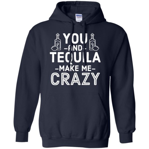 you and tequila hoodie - navy blue