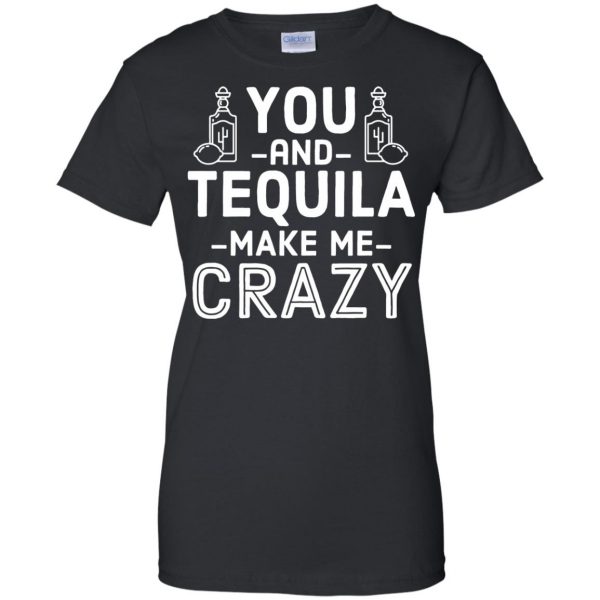 you and tequila womens t shirt - lady t shirt - black