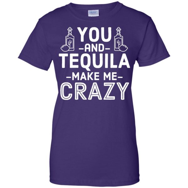 you and tequila womens t shirt - lady t shirt - purple