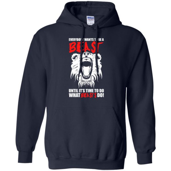 everybody wants to be a beast hoodie - navy blue