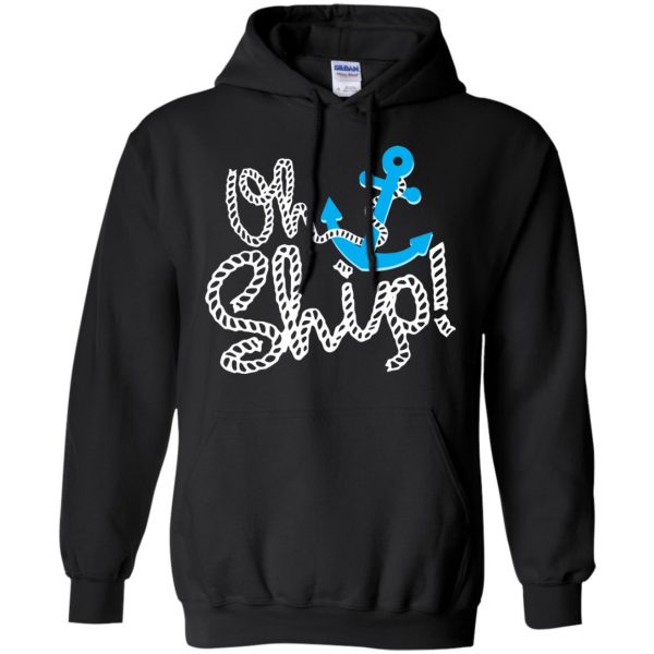 oh ship hoodie - black