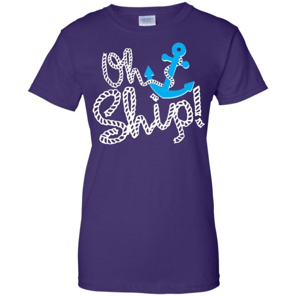 oh ship womens t shirt - lady t shirt - purple