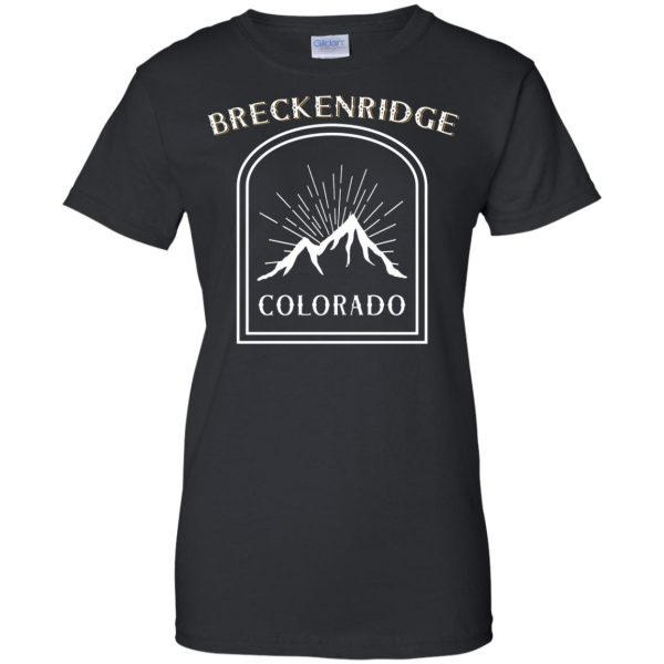 breckenridge womens t shirt - lady t shirt - black