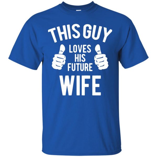 future wife t shirt - royal blue