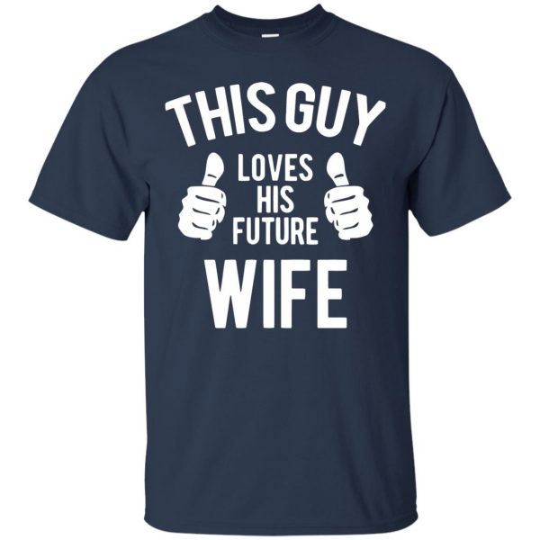 future wife t shirt - navy blue