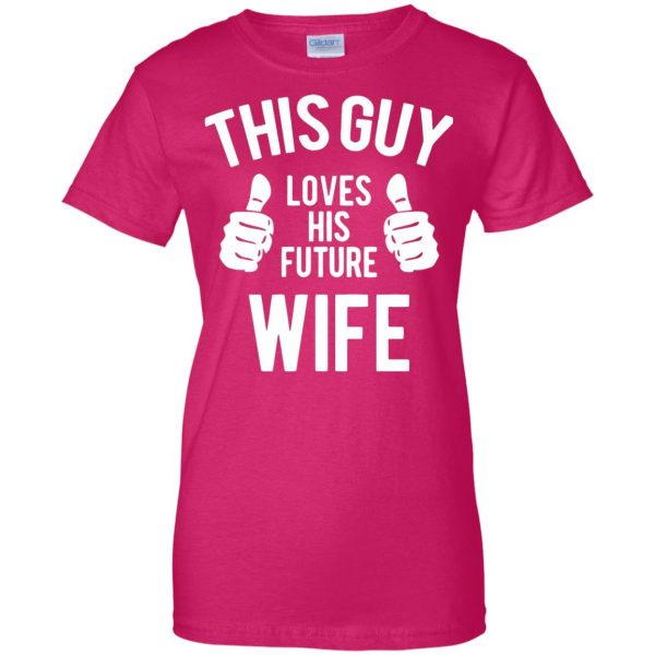 future wife womens t shirt - lady t shirt - pink heliconia