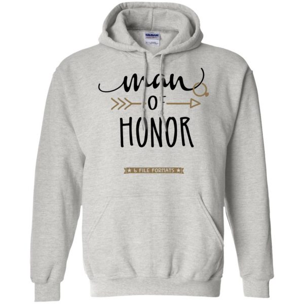 man of honor hoodie - ash