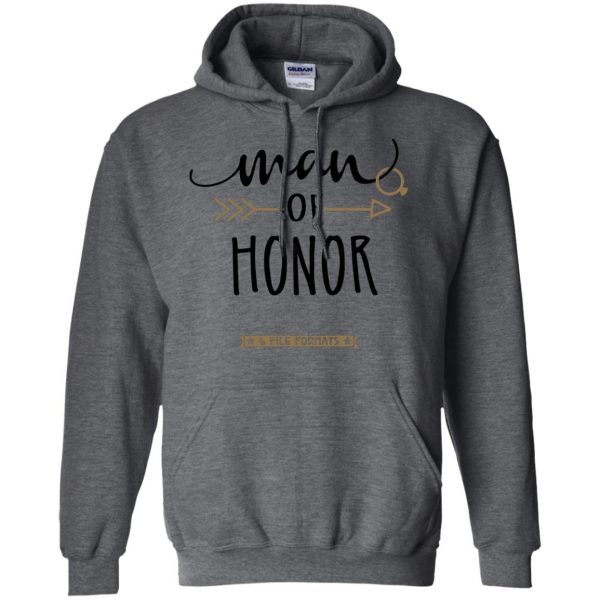 man of honor hoodie - dark heather