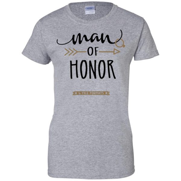 man of honor womens t shirt - lady t shirt - sport grey