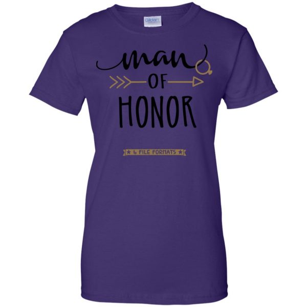 man of honor womens t shirt - lady t shirt - purple