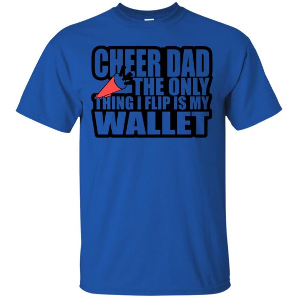 funny cheer dad t shirt - royal blue